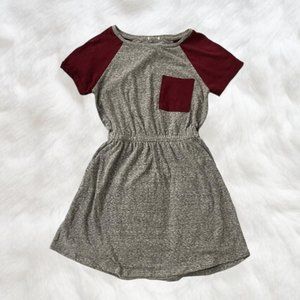 grey pocket tee mini dress